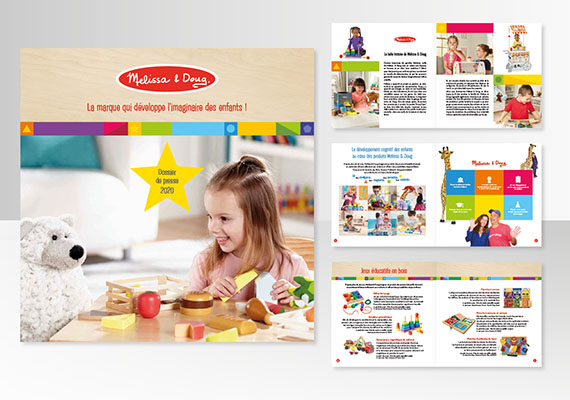  Melissa & Doug - Dossier Presse -Composition graphique et mise en page 