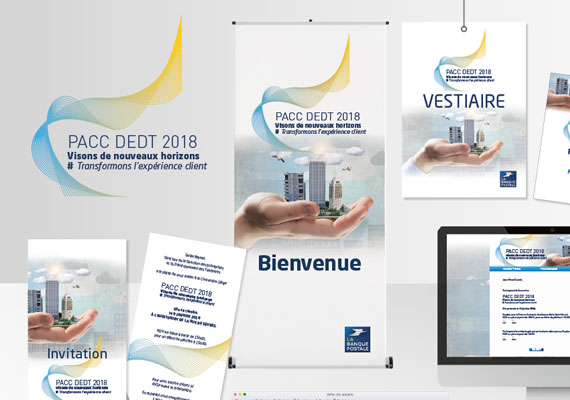 Proposition logo, charte graphique et déclinaisons - LA BANQUE POSTALE
