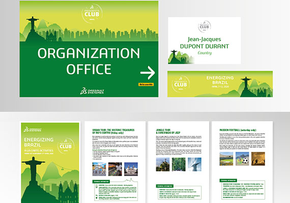  Dassault Systems - President Club - Signalétique, bandeau web... 