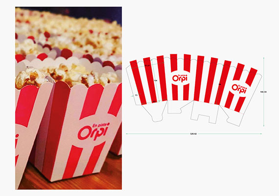  Orpi - En piste - Habillage pack pop corn 