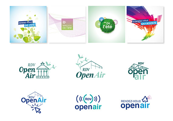  Recherches logos, garden party, digital... 